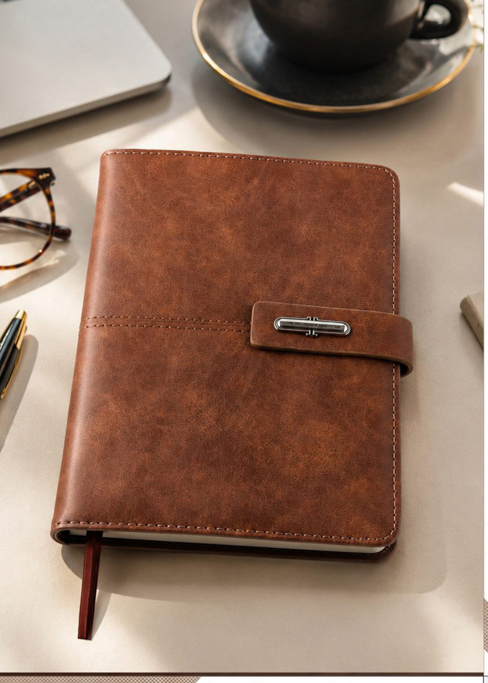 V-714 Minimalist Soft-Touch Executive Notebook